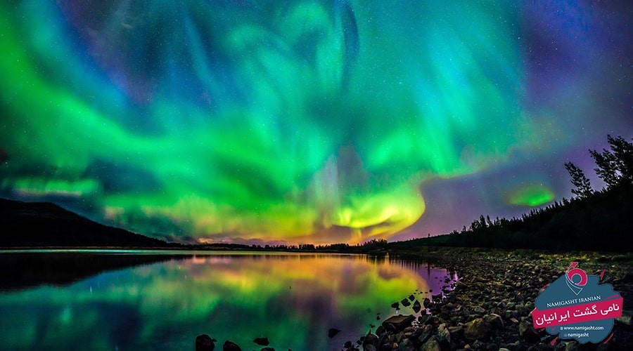 خیره شدن به نورهای  شمالی در سوئد